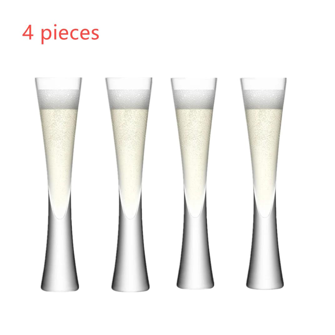 Ereganto Бокалы для шампанского Блестящие флейты Прозрачные бокалы Бокалы-тюльпаны для игристого вина Коктейльные для бара вечеринки подарка свадьбы Бокалы для игристого вина